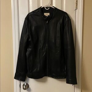 VTG MERONA Soft Leather Black Motorcycle Jacket Men’s Size L